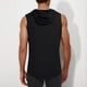 thumbnail image 4 of Blusa sin mangas con capucha para hombre, color liso, informal, deportiva, sin mangas, con capucha, de poliéster, 4 of 5