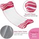 thumbnail image 4 of Hamaca flotante, hamaca inflable, tumbona inflable, piscina, hamaca flotante plegable multiusos, flotador ultraligero portátil (rojo) Rojo Verde, 4 of 5