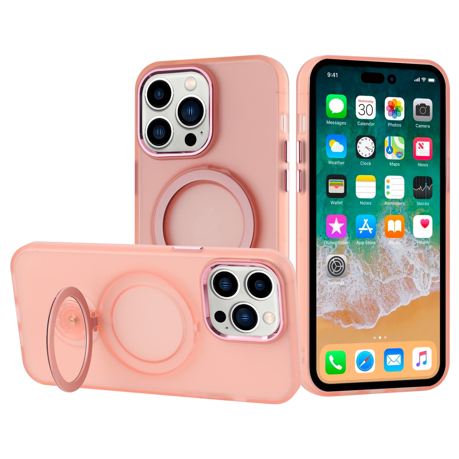 KPPIT Magnetic Hülle Für IPhone 12 Pro Max – MagSafe Kompatibel, Matt Durchscheinend Rot, Ultradünn Mit Erhöhtem Schutz