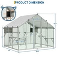 thumbnail image 2 of Home Large Walk-In Cat Enclosure Catio - 94.5" Outdoor Cat Playhouse with 7 Platforms, 2 Condos & Waterproof Roof, Galvanized Steel Patio for Multiple Cats, 2 of 8