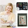 thumbnail image 2 of Embroidery Stitch Book Kit, 128 Pcs Stitch Book Embroidery, Embroom Punch Needle Kit Beginner, Embroom Embroidery Stitch Book with Complete Sewing Toolkit, Portable Beginner Kit for DIY Craft Lovers, 2 of 6