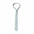 thumbnail image 4 of Men's Tie, Triangles from Polka Dots, 3.7", Pale Blue White, by Ambesonne, 4 of 4
