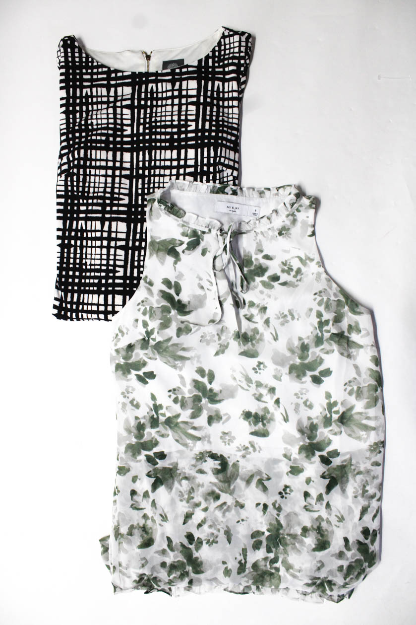 vince camuto black and white dress