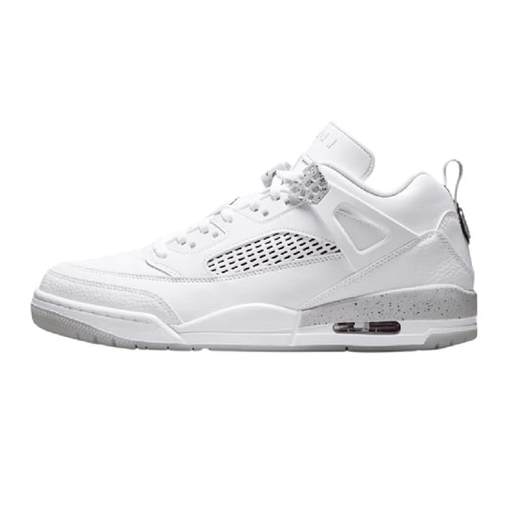 Men's Jordan Spizike Low White/Black-Grey Fog-Fire Red (IV6047 100) - 14