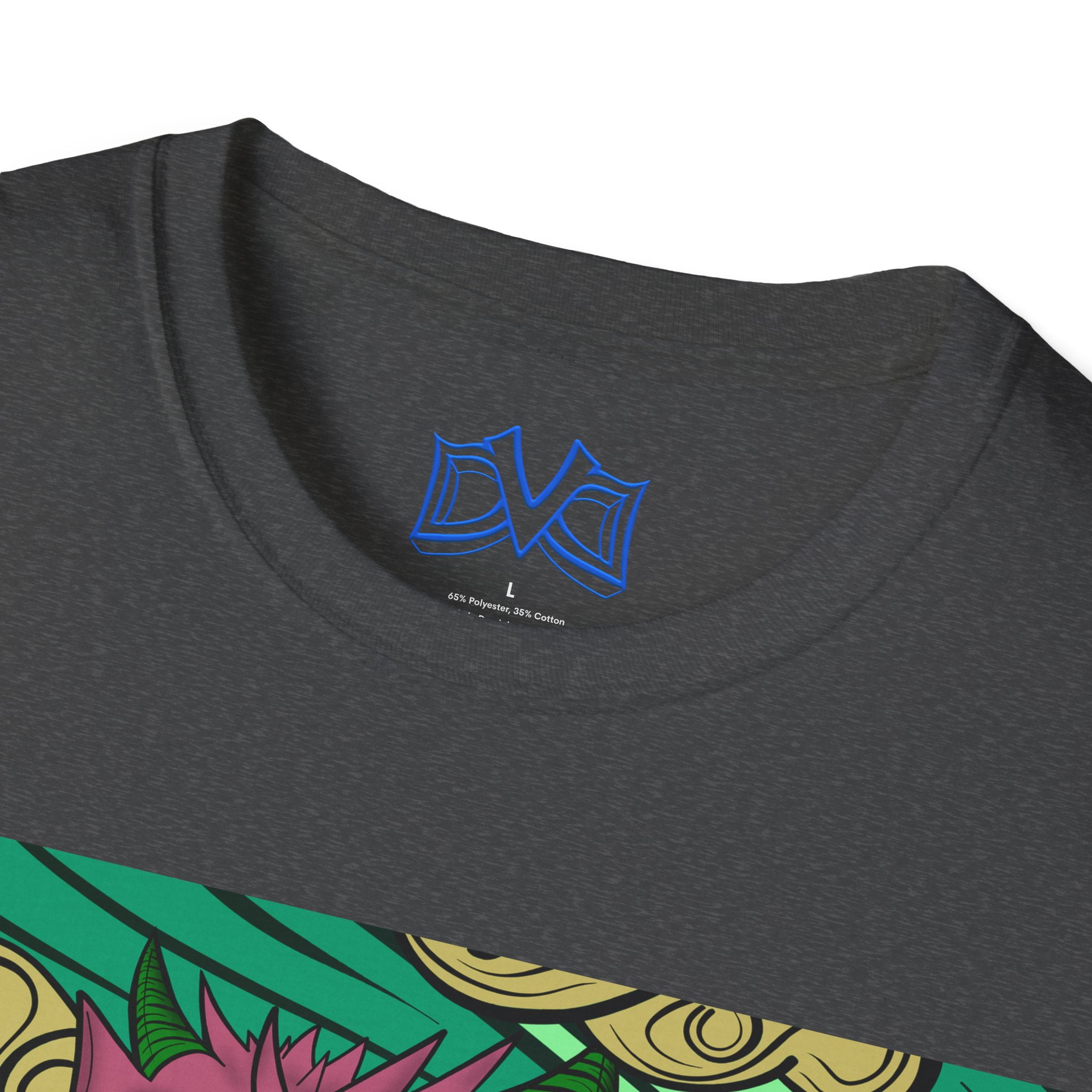 Dragon of Elements, Skate Surf wear. Hand drawn art on a unisex t-shirt