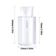 thumbnail image 4 of Qarigey Dispensador de bomba vacía Esmalte de uñas Desmaquillador de arte Recipiente recargable Líquido transparente Botella de prensa Estuche de Cuentagotas de vidrio y botellas Transparente 150ml Qarigey  CE000349-02, 4 of 6