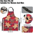 thumbnail image 3 of Kitchen Apron Christmas Tree Aprons for Women Men Cooking Baking Chef Aprons with Pockets Waterproof, 3 of 7