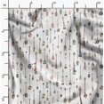 thumbnail image 2 of Soimoi Tissu Blanc Poly Georgette Flèche Tribale Imprimé 1 Yard 52 Pouces de Large, 2 of 6