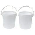 thumbnail image 5 of HEMOTON White Plastic Storage Bucket with Secure Lid 10L Capacity for Home and Industrial Use, 5 of 8