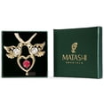 thumbnail image 2 of Matashi 24K Gold Plated Crystal Studded Love Doves Hanging Ornament Home Decorative Showpiece Gift for Christmas Birthday Mother's Day Anniversary New Year Living Room Bedroom Decor, 2 of 5