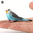 thumbnail image 3 of Gracefulvara White Budgie Simulation Toy - Realistic Static Bird Model for Home Decor, 3 of 8