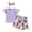 Purple, variant on Girls Summer Outfits, 4th of July Baby Girl Outfits Children's Clothes Girls Fashion Casual Sleeveless Vest Solid Color Suit Wind Two Piece Set