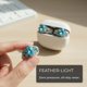 thumbnail image 2 of Accesorios clip-on para auriculares BEVCEFCC, diamante ovalado, azul lago, 2 of 6
