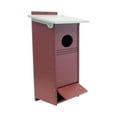 thumbnail image 3 of AmishToyBox.com Wood Duck House, Post-Mount Nesting Box for Wood Ducks, Made with Poly Lumber Light Gray/Cherry Wood, 3 of 4