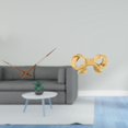 thumbnail image 2 of Manecillas del reloj,Manecillas de madera para reloj de pared,repuestos y accesorios,Asa de mueble,Tirador de latón con forma de lazo para muebles o armario,Tirador de puerta de armario con, 2 of 8