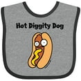 thumbnail image 3 of Inktastic Hotdog Hot Diggity Dawg Boys or Girls Baby Bib, 3 of 4
