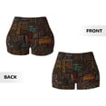 thumbnail image 5 of Picia Polynesian Turtles Printed Workout Shorts for Women Seamless Scrunch Butt Lifting High Waisted Yoga Gym Booty Running Moisture-wicking Short Pants-Medium, 5 of 9