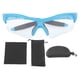 thumbnail image 1 of Windproof Outdoor Sunglasses UV Protection TR Ergonomic Hiking Kids Blue Frame Clear Lens, 1 of 4