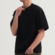 thumbnail image 4 of Blusas y camisas de manga corta con cuello en V para hombre, blusa informal de color liso con cuello en V y manga corta, blusa para hombre, 4 of 4