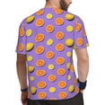 thumbnail image 2 of Wukai Yellow Lemon And Orange Print Men's Short-Sleeved Mesh T-Shirt,Quick-Dry Short Sleeve Workout T-Shirt-3X-Large, 2 of 8