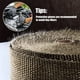 thumbnail image 2 of Cinta aislante térmica de titanio Magma Desiderio de 15 x 50 mm + 10 bridas de acero inoxidable negras para tubo colector de escape de motocicleta Cinta aislante térmica, 2 of 5