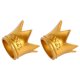 thumbnail image 3 of 2 unids Crown Creative Tiara Cake Topper Boda Cumpleaños Party Decoración de pasteles, 3 of 6