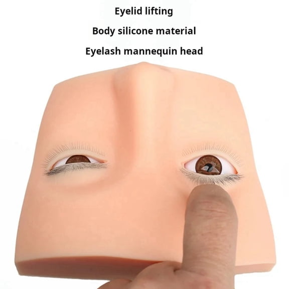 1 * Lashes Mannequin Head-Skin Color