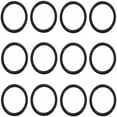 thumbnail image 2 of 12 Pack Shower Curtain Rings,Plastic Shower Curtain Hooks,Decorative Round Easy Snap Closure Hanger Bathroom Shower Window Rod (Black), 2 of 8