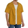 thumbnail image 2 of Fotbe Gold Glitter Camisa Estampada de Manga Corta para Hombre, Casual de Verano, Estilo Playero, Sin Arrugas-X-Large, 2 of 5