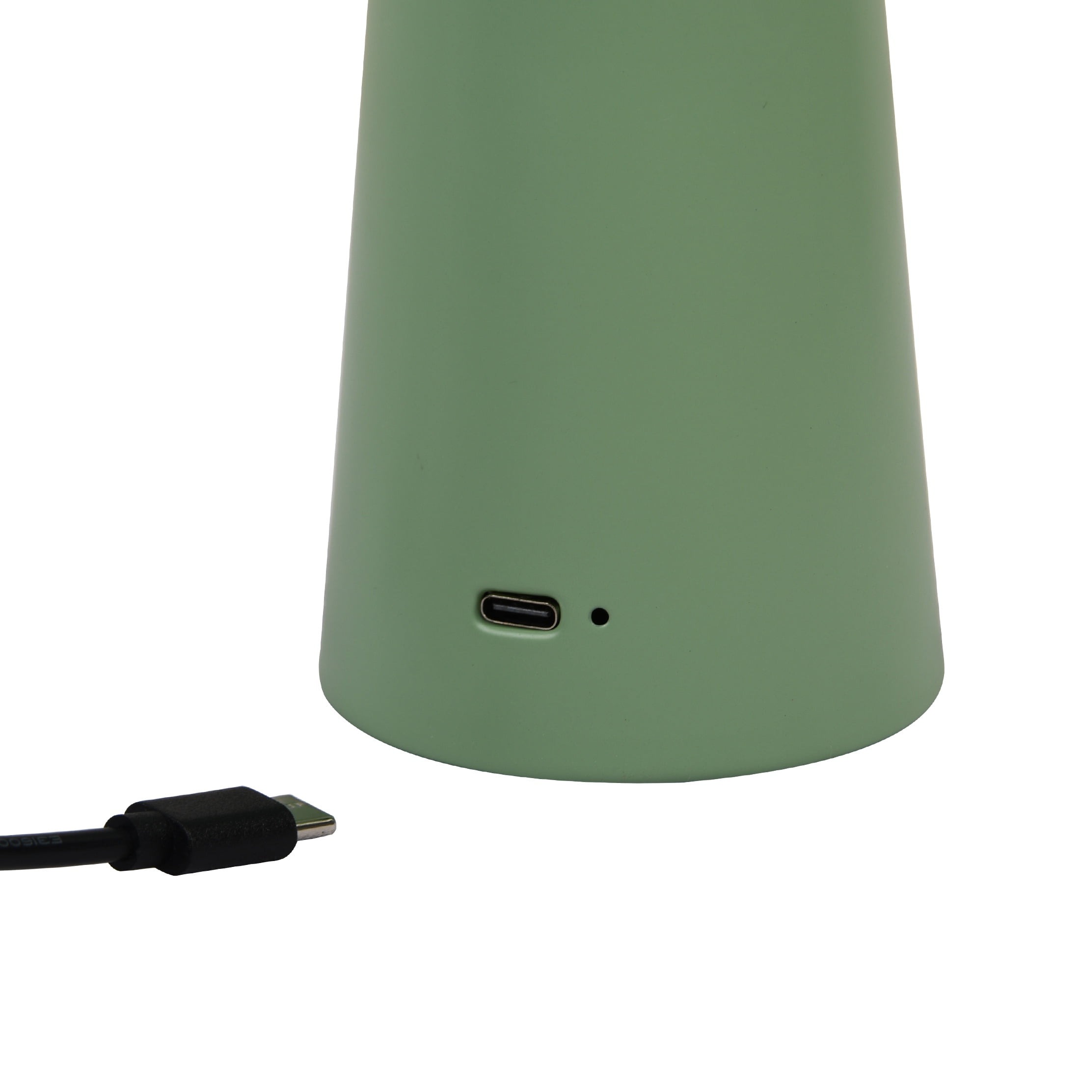 Better Homes & Gardens 9.5" Green Dome Rechargeable LED Portable Lamp with Dimmable Touch Sensor