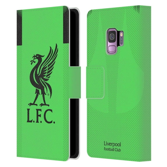 Head Case Designs Officially Licensed Liverpool Football Club 2019/20 Kit Away Goalkeeper Leather Book Wallet Case Cover Compatible with Samsung Samsung Galaxy S9