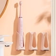thumbnail image 4 of HLONK Durable Toothbrush Holder 2pcs Electric Toothbrush Holder Space-saving Wall-mounted with Drainage Practical Versatile Silicone Toothbrush Storage Rack, 4 of 8