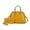 CRC Mustard, variant on Frida Vegan Leather Women's Satchel Bag & Wristlet Wallet, Stylish Top-handle Purse Handbag 2 pcs by Mia K - Red