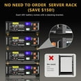 thumbnail image 2 of 48V 400Ah LiFePO4 Lithium Battery (4 Pack 48V 100AH) with 100A BMS, 20.48kWh Capacity, Server Rack Battery with Bluetooth, 6000 Deep Cycles, Ideal for Off-Grid, Solar, 2 of 9
