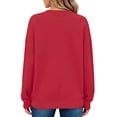 thumbnail image 5 of SPROUTOP Sweatshirt for Women Long Sleeve Crew Neck Pullover Loose Ladies Winter Tops, 5 of 9