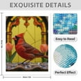 thumbnail image 3 of Diamond Art Kit for Adults, Stained Glass Cardinal Tulips Diamond Painting for Adults Beginners, DIY Diamond Art Painting Kits, 5D Diamond Painting Crafts for Home Decor 12x16 Frameless, 3 of 7