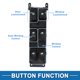 thumbnail image 3 of Interruptor de ventana eléctrica Unique Bargains No. 935701G110 para el lado del conductor delantero izquierdo para Kia Rio 2006-2010 Negro, 3 of 7