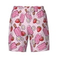 thumbnail image 5 of Rocae Strawberry Popsicle for Men's Swim Trunks Quick Dry With Two Side Pockets and One Lined Patch PocketX-Large, 5 of 9