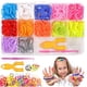 thumbnail image 2 of Juego de 15 bandas elásticas de colores del arco iris para el cabello, lazos elásticos para el cabello, soporte para tirachinas, soporte para cola de caballo para niña, 2 of 11