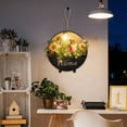 thumbnail image 6 of Artificial Flower Wall Planter with LED Lights, Metal Hanging Wall Planter, Greenery Wall Plant Decor, Wall Light Decor for Bathroom Bedroom Living Room Kitchen Wall Art, 6 of 7