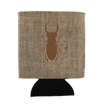 

Caroline s Treasures BB1063-BL-BN-CC Beetle Burlap and Brown BB1063 Can or Bottle Hugger Can Hugger multicolor