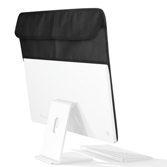 Screen Shield Black, Anti-Dust Cover with Storage Pouch for Ultra-Thin Mac 24 Cables Cover