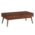 thumbnail image 3 of Lexicon Table Basse en Bois 2 Tiroirs Marron, 3 of 6