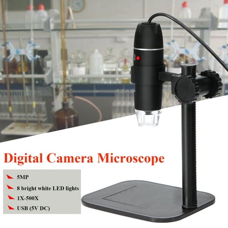 5.0MP 8 LED USB Digital Camera Microscope Magnifier Camera Vidio 1X-500X 5V