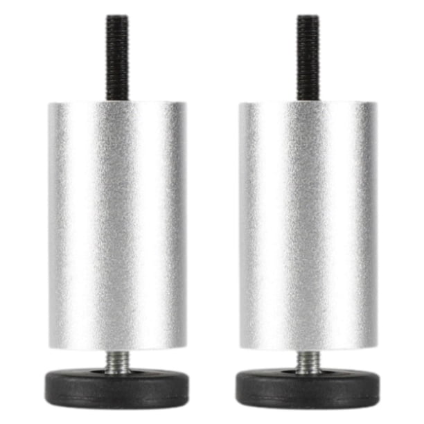 2 patas ajustables para muebles de aleación de aluminio, patas de soporte para sofá, silla, cama 6 cm