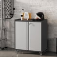 thumbnail image 5 of Telyswee Garage Storage Cabinet with Wheels - Locking Steel Rolling Tools Chest with Handle, Metal Storage Cabinet with Shelf, Grey, 5 of 9