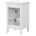 thumbnail image 6 of SogesHome 20-Inch Bathroom Vanity with Sink，Modern Freestanding Cabinet, Solid Wood Legs, Adjustable Shelf & Tilt-Out Drawer - White (Zinc Alloy Knobs), 6 of 8