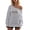 05_gris, variante sur GPOECD Chandail à Épaules Dénudées pour Femmes Imprimé Lettre Manches Longues Chandail à Capuchon Épaules Dénudées Usage Quotidien et Chandail 09_gris,TTG
