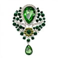 thumbnail image 4 of European And American Luxury Banquet Jewelry Fashion Diamond Water Drop Brooch, 4 of 9