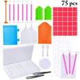 thumbnail image 2 of 75PCS 5D Diamond Painting Accessories DIY Cross Stitch Tool Embroidery Tool kit, 2 of 10